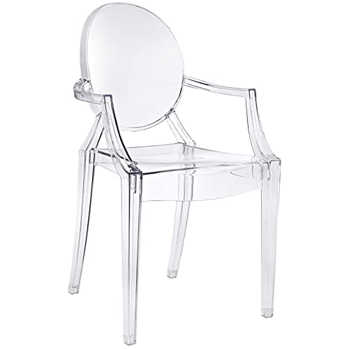 Modway Casper Modern Acrylic Stacking Arm Chair