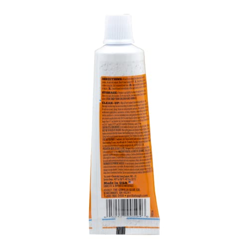 Gorilla Waterproof Caulk & Seal 100% Silicone Sealant, White, 2.8oz Squeeze Tube (Pack of 2)