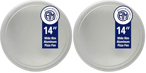 2 Pack American Metalcraft 14-Inch Pizza Pans Aluminum