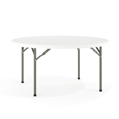 5 Foot Round Plastic Folding Event Table