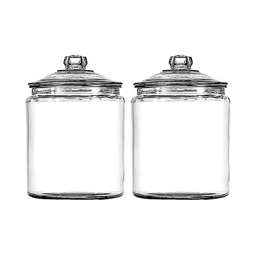 2 Pack Anchor Hocking 1 Gallon Glass Storage Jars