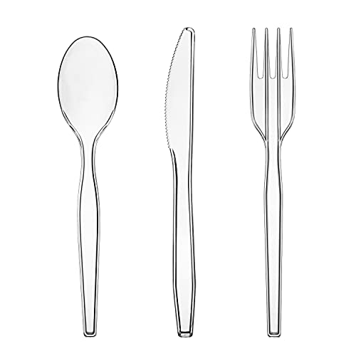 300 Piece Party Essentials Plastic Cutlery Combo Set
