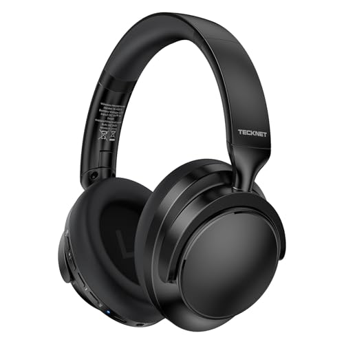 TECKNET Wireless Noise Cancelling Over Ear Headphones