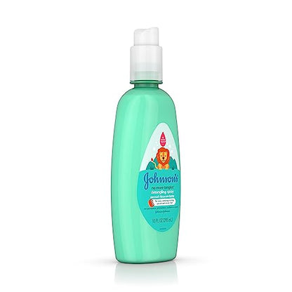 Johnson's No More Tangles Toddler & Kids Detangling Spray to Unlock Knots in Hair, Hypoallergenic & Paraben-Free, No More Tears Tear-Free Formula For Wet or Dry Hair, 10 fl. oz(Pack of 3)