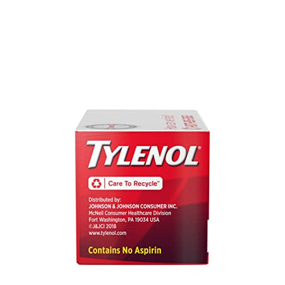 Tylenol Extra Strength Pain Relief Coated Tablets for Adults, 500mg Acetaminophen Pain Reliever and Fever Reducer per Tablet for Minor Aches, Pains, and Headaches, 100 ct