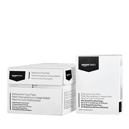 10 Ream Amazon Basics Copy Printer Paper 8.5x11