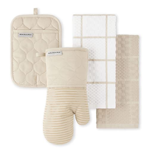 4 Pack KitchenAid Oven Mitt Pot Holder Towel Set