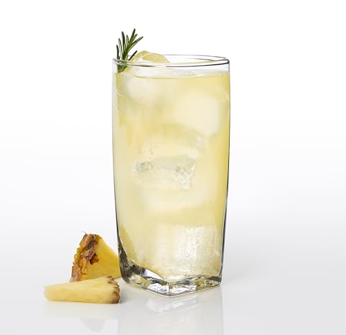 Anchor Hocking Rio Drinking Glasses Set, 16 Piece Set (8 Rocks Glasses & 8 Tumbler Glasses)