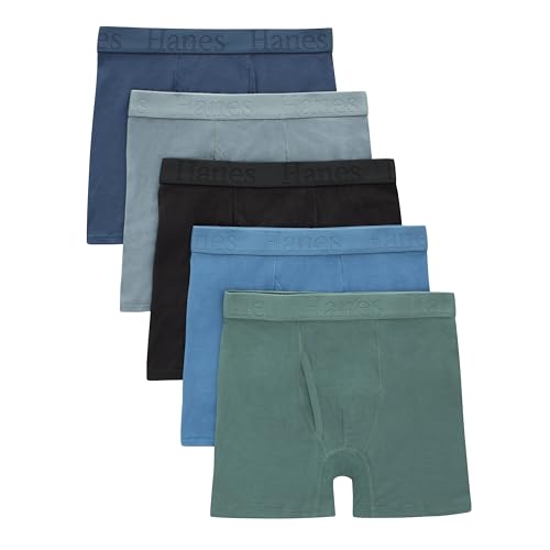 5 Pack Hanes Boys SuperSoft Boxer Briefs