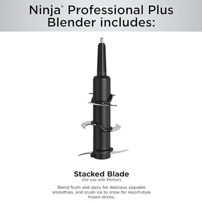 Ninja BN701 Professional Plus Blender, 1400 Peak Watts, 3 Functions for Smoothies, Frozen Drinks & Ice Cream with Auto IQ, 72-oz.* Total Crushing Pitcher & Lid, Dark Grey