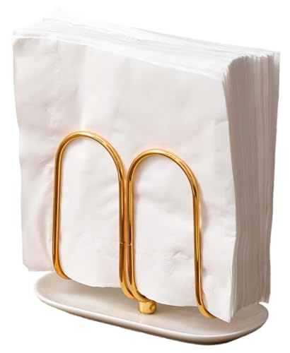 Vertical Napkin Holder with Ceramic Base for Bathroom