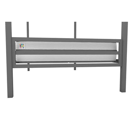 Novogratz Maxwell Twin-Over-Twin Metal Bunk Bed, Grey