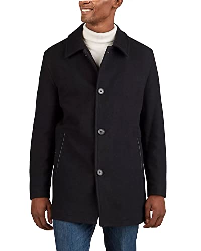 Cole Haan Wool Button Up Car Coat