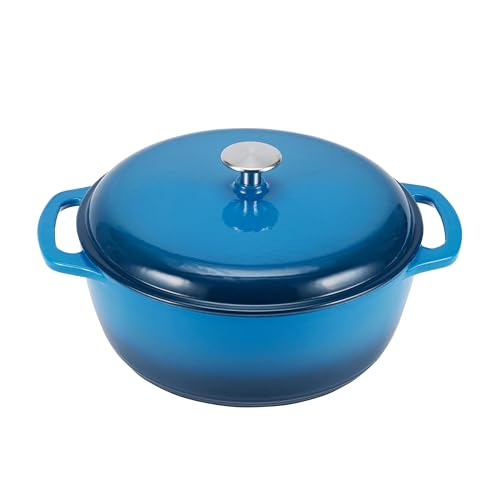 7.3-Quart Amazon Basics Enameled Cast Iron Dutch Oven
