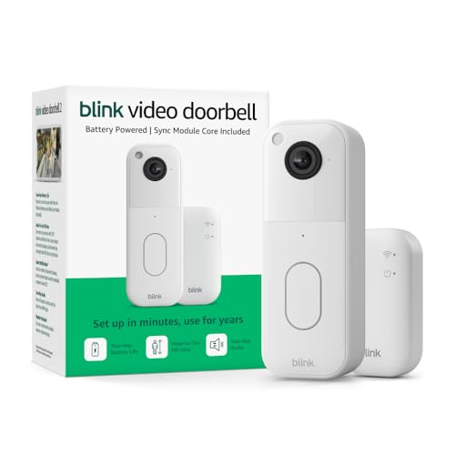 Blink Battery Video Doorbell with Sync Module Core
