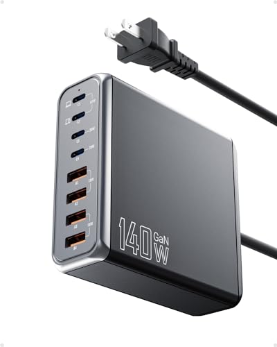140W 8-Port USB C GaN Fast Charging Station