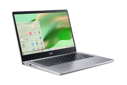 acer Chromebook 314 CB314-4H-C2UW Laptop | Intel Processor N100 | 14" Full HD (1920 x 1080) IPS Display | 4GB LPDDR5 | 64GB eMMC | Intel Wireless Wi-Fi 6E AX211 | Chrome OS | Pure Silver