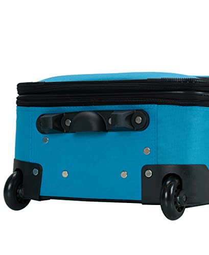 Rockland 2-Piece Expandable Luggage Set, Turquoise