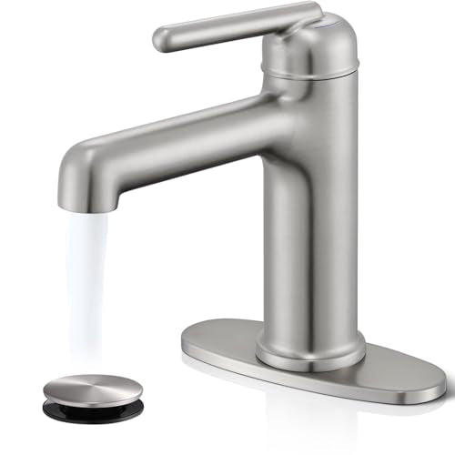 Single Hole Bathroom Faucet with Pop-up Drain