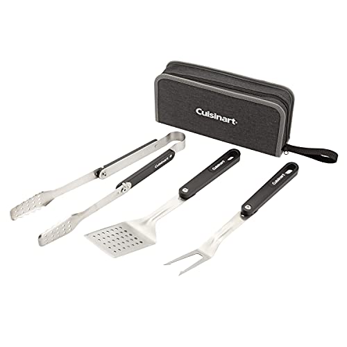 4 Piece Cuisinart Folding Grill Tool Set