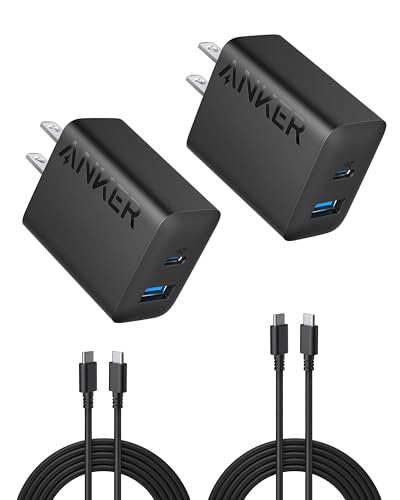 2 Pack Anker 20W USB C Fast Charger Blocks