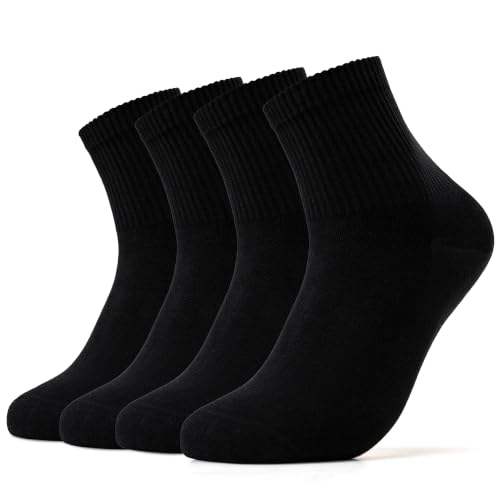4 Pack Moisture Wicking Business Crew Socks