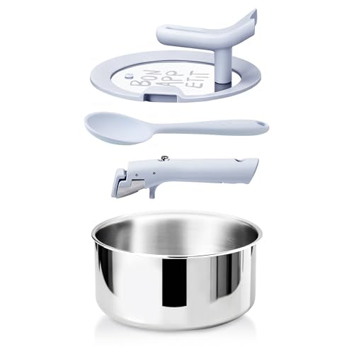 4 Quart Nonstick Stainless Steel Saucepan with Lid