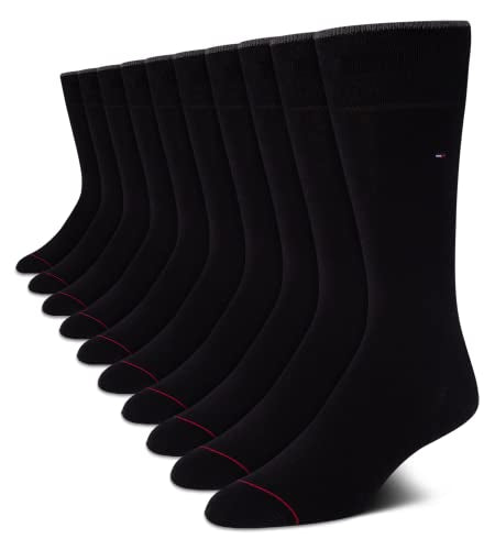 10 Pack Tommy Hilfiger Men's Dress Crew Socks