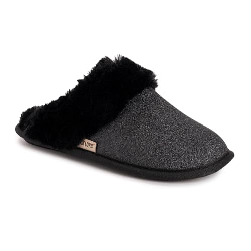 MUK LUKS Women's Angled Scuff Slipper Sparkle