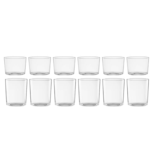 12 Pack Oneida Stackable Short and Tall Glasses