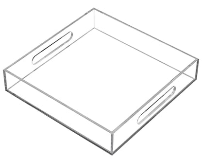 Waterproof Acrylic Vanity Tray with Handles