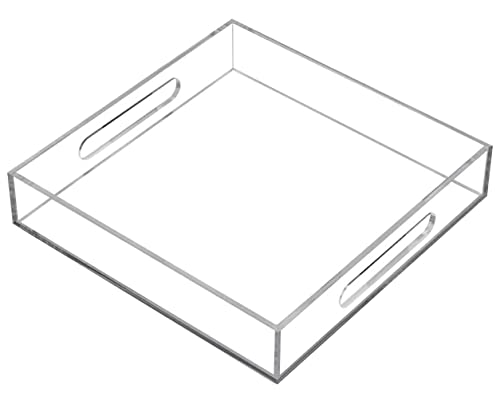 Waterproof Acrylic Vanity Tray with Handles