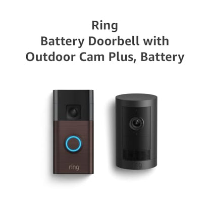 Ring Battery Doorbell with Outdoor Cam Plus