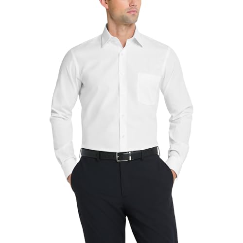 Van Heusen Fitted Poplin Men’s Dress Shirt