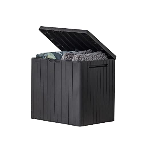 Keter 30 Gallon Outdoor Storage Box Side Table