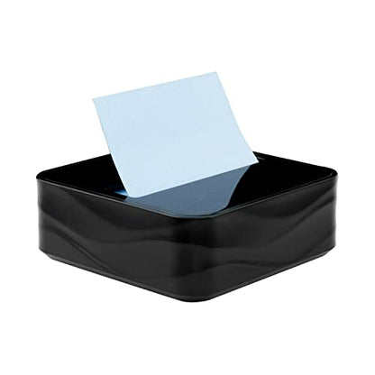 Post-it Note Dispenser, Modern Black, Pack includes Dispenser and 3 Super Sticky Pop-up Sticky Notes Pads, 2X The Sticking Power (WAVE-330-BKVP)