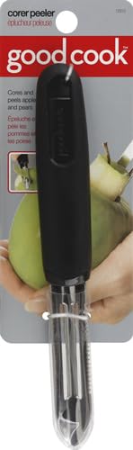 GoodCook Stainless Steel Corer/Peeler, Black