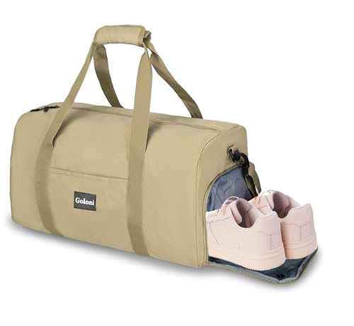 Cute Duffle Bag Gym Travel Overnight with Shoe Compartment
