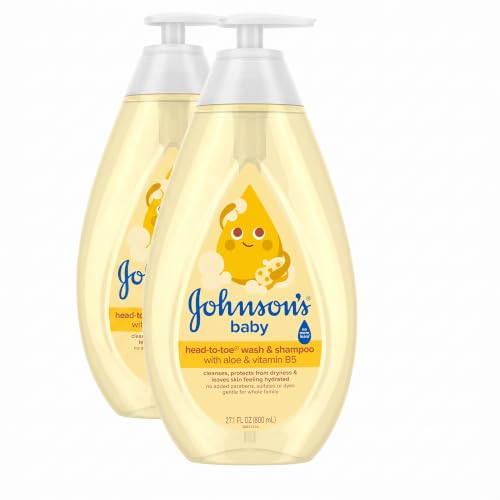 2 Pack Johnson's Baby Hypoallergenic Head-to-Toe Wash Shampoo