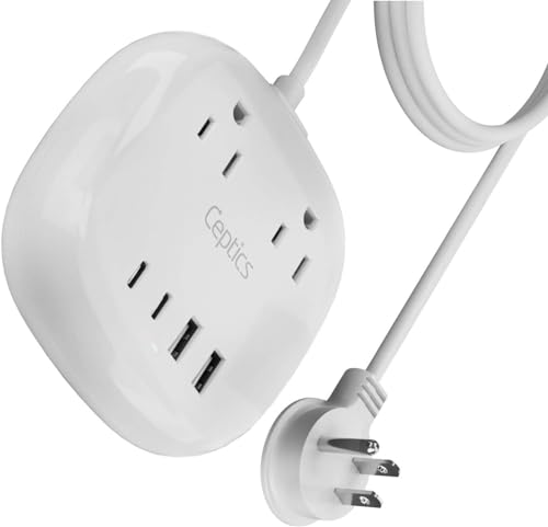 Ceptics USB C Surge Protector Power Strip