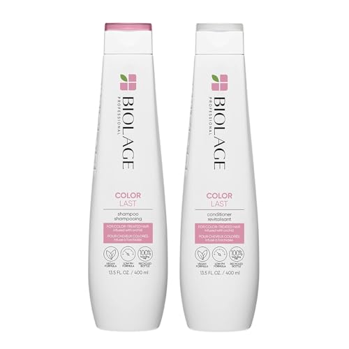 Biolage Color Last Shampoo & Conditioner Bundle | Helps Protect Hair & Maintain Vibrant Color | For Color-Treated Hair | Paraben & Silicone-Free | Vegan