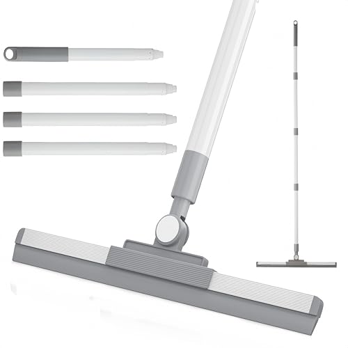 Long Handle Rubber Floor Squeegee Broom