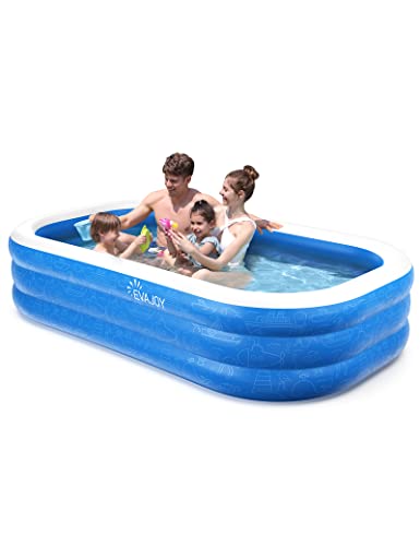 Evajoy Large Inflatable Kiddie Swimming Pool