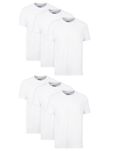 6 Pack Hanes Men's Moisture-Wicking Crew Undershirts