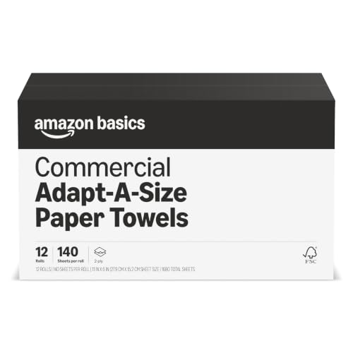 12 Rolls Amazon Basics 2-Ply Kitchen Paper Towels