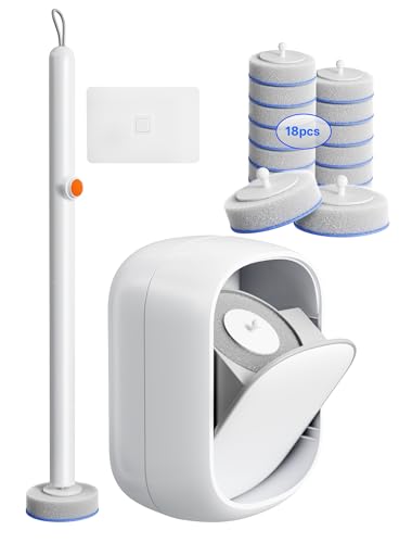 Disposable Toilet Wand Cleaning Kit With 18 Refills