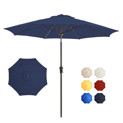 9FT UV Resistant Outdoor Patio Market Umbrella