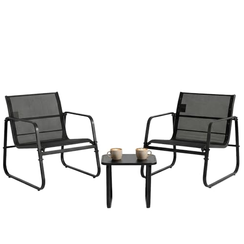3 Piece Outdoor Patio Bistro Furniture Set