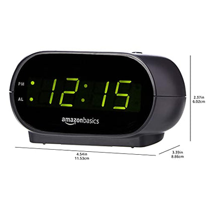 Digital Oval Alarm Clock with LED Display
