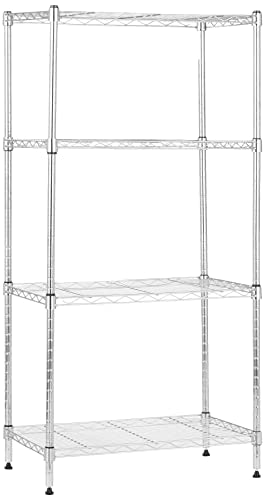 Amazon Basics 4-Shelf Adjustable Steel Storage Rack